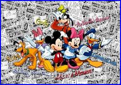 Disney Mickey Mouse bedroom Wallpaper Children's photo wall mural white comics