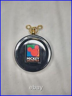 Disney Mickey Mouse empty pocket watch storage container metal tin vintage