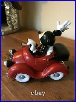Disney Mickey Mouse in Car Resin Statue Figurine with Box