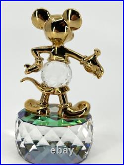 Disney Mickey Mouse vtg figurine 24k gold plated & crystal made in Austria