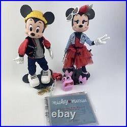 Disney Mickey and Minnie Mouse Doll Set Limited Edition Collector Figurine H28cm