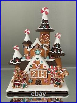Disney Mickey and Minnie Mouse Gingerbread Holiday Countdown Calendar Castle