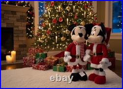 Disney Mickey and Minnie Mouse Standing Christmas Decorations Rare 55CM