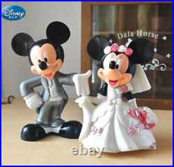 Disney Minnie & Mickey Mouse Wedding Figures Cake Toppers Wedding Gift 7cm