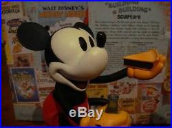 Disney Nostalgia Building A Building Medium Big Fig Figure Statue Mickey Minnie