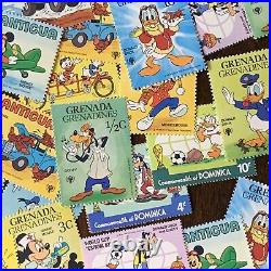 Disney Omnibus Mint Og Stamp Lot Many Countries Mickey, Donald, Goofy, Minnie