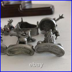 Disney Orchestra Mickey and Mini Mouse Vintage Mini Figurine Pewter
