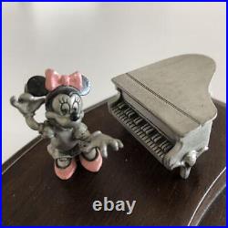 Disney Orchestra Mickey and Mini Mouse Vintage Mini Figurine Pewter