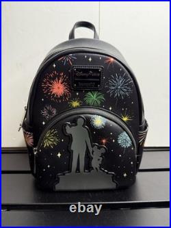 Disney Parks 100 & Mickey Mouse Partners Light-Up Loungefly Mini Backpack NWOT