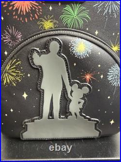 Disney Parks 100 & Mickey Mouse Partners Light-Up Loungefly Mini Backpack NWOT