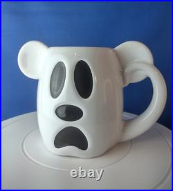 Disney Parks 2018 Halloween Mickey Mouse Ghost Boo To You Coffee Mug VHTF RARE