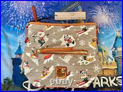 Disney Parks 2021 Christmas Walts Lodge Mickey Crossbody Bag Dooney & Bourke