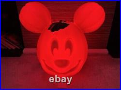 Disney Parks 2023 Mickey Mouse Light Up Jack O' Lantern Pumpkin Large
