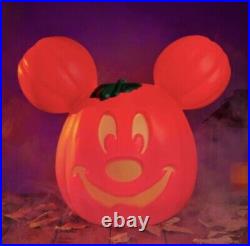 Disney Parks 2023 Mickey Mouse Light Up Jack O' Lantern Pumpkin Large GSP