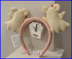 Disney Parks 2025 Mickey & Minnie Mouse Ghost Halloween Ear Headband AUTHENTIC