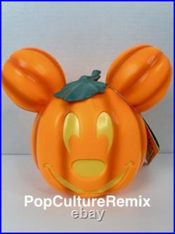 Disney Parks 2026 Mini Mickey & Minnie Mouse Musical Light Up Pumpkin Set New