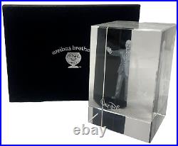 Disney Parks Arribas Brothers Walt Disney & Mickey Mouse Laser Etched Cube