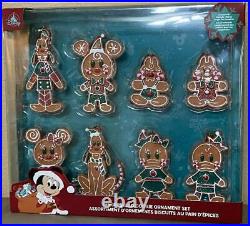Disney Parks Christmas 2020 Mickey Friends Gingerbread Cookies Ornament Set HTF