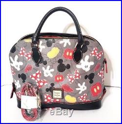 Disney Parks Dooney & Bourke Best of Mickey Mouse Parts Mania Satchel Bag Purse