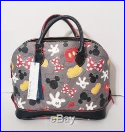 Disney Parks Dooney & Bourke Best of Mickey Mouse Parts Mania Satchel Bag Purse