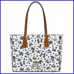 Disney Parks Dooney & Bourke MICKEY AND MINNIE MOUSE AMERICANA Tote Bag NEW
