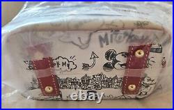 Disney Parks Dooney & Bourke Mickey Mouse Sketch Art Crossbody New With Tags