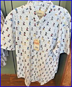 Disney Parks EPCOT World Showcase Mickey Mouse RSVLTS Button Shirt XXL NEW