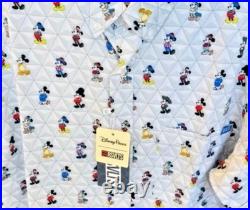 Disney Parks EPCOT World Showcase Mickey Mouse RSVLTS Button Shirt XXL NEW