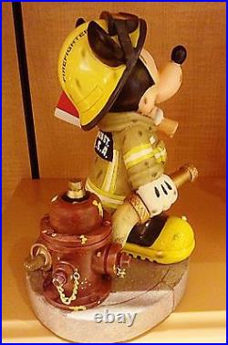 Disney Parks Exclusive Fireman Mickey Mouse Medium Figurine New in Box