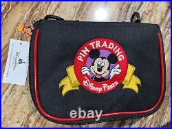 Disney Parks Exclusive Pin Trading Mickey Mouse Black Case Crossbody Bag NEW