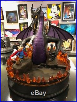 Disney Parks Fantasmic Mickey Mouse Maleficent Dragon Light Up Figure New
