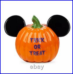 Disney Parks Halloween 2020 Mickey Pumpkin Ears Candy Bowl Illuminary Home Decor