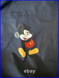 Disney Parks Helly Hansen Mickey Mouse Navy Crew Hooded Jacket Adult L NEW