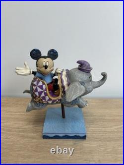 Disney Parks Jim Shore Traditions Mickey Mouse Flying Dumbo Ride Figure 4043688