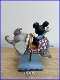 Disney Parks Jim Shore Traditions Mickey Mouse Flying Dumbo Ride Figure 4043688