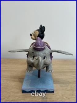 Disney Parks Jim Shore Traditions Mickey Mouse Flying Dumbo Ride Figure 4043688