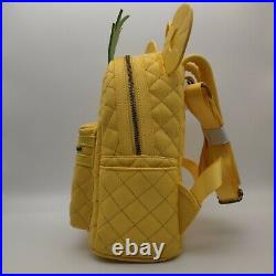 Disney Parks Loungefly Mickey Mouse Ears Pineapple Quilted Mini Backpack New