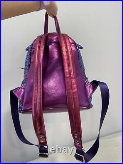 Disney Parks Loungefly Purple Potion Sequined Mini Backpack
