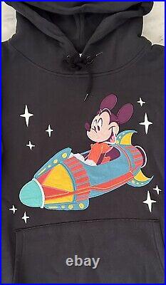 Disney Parks -MICKEY MOUSE- Astro Orbiter-DISNEYLAND-Embroidered Hoodie XL