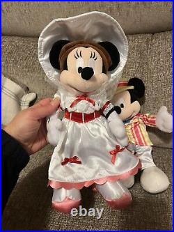 Disney Parks Mary Poppins Mickey & Minnie Mouse Jolly Holiday Soft Plush Toys