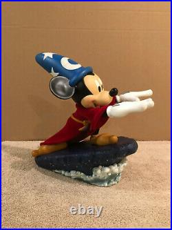 Disney Parks Medium Big Fig Fantasia Sorcer Mickey Mouse + Original Box