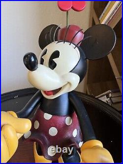 Disney Parks Medium Big Figure Pie Eyed Eye Minnie & Mickey Mouse w Tickets NIB