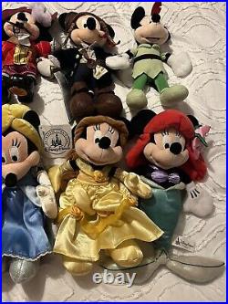 Disney Parks Mickey And Minnie Mouse As Princess Hook Woody Rapunzel Plush Toys