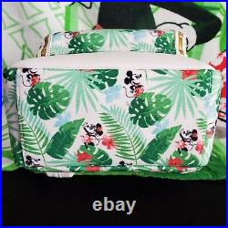 Disney Parks Mickey & Minnie Mouse Tropical Set Loungefly Mini Backpack & Ears