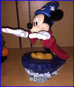 Disney Parks Mickey Mouse As Sorcerer's Apprentice Light Up Medium Figure New