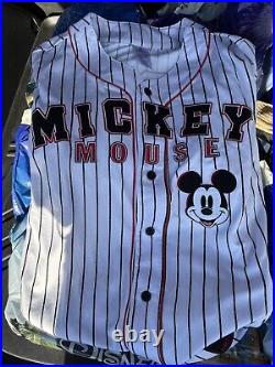 Disney Parks Mickey Mouse Baseball Jersey #28 Sz Large NWT