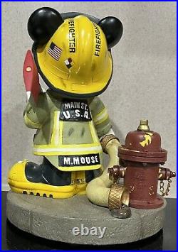 Disney Parks Mickey Mouse Firefighter Medium Figure Statue 10 NIB
