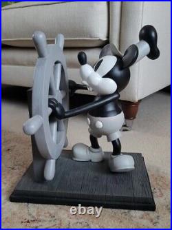 Disney Parks Mickey Mouse Steamboat willie Large Figurine Rare Disney Parks Mickey Mouse Steamboat willie Large Figurine Rare