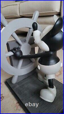 Disney Parks Mickey Mouse Steamboat willie Large Figurine Rare Disney Parks Mickey Mouse Steamboat willie Large Figurine Rare