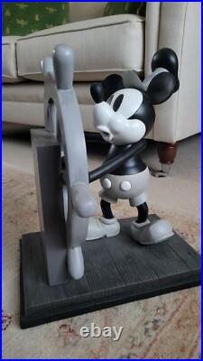 Disney Parks Mickey Mouse Steamboat willie Large Figurine Rare Disney Parks Mickey Mouse Steamboat willie Large Figurine Rare